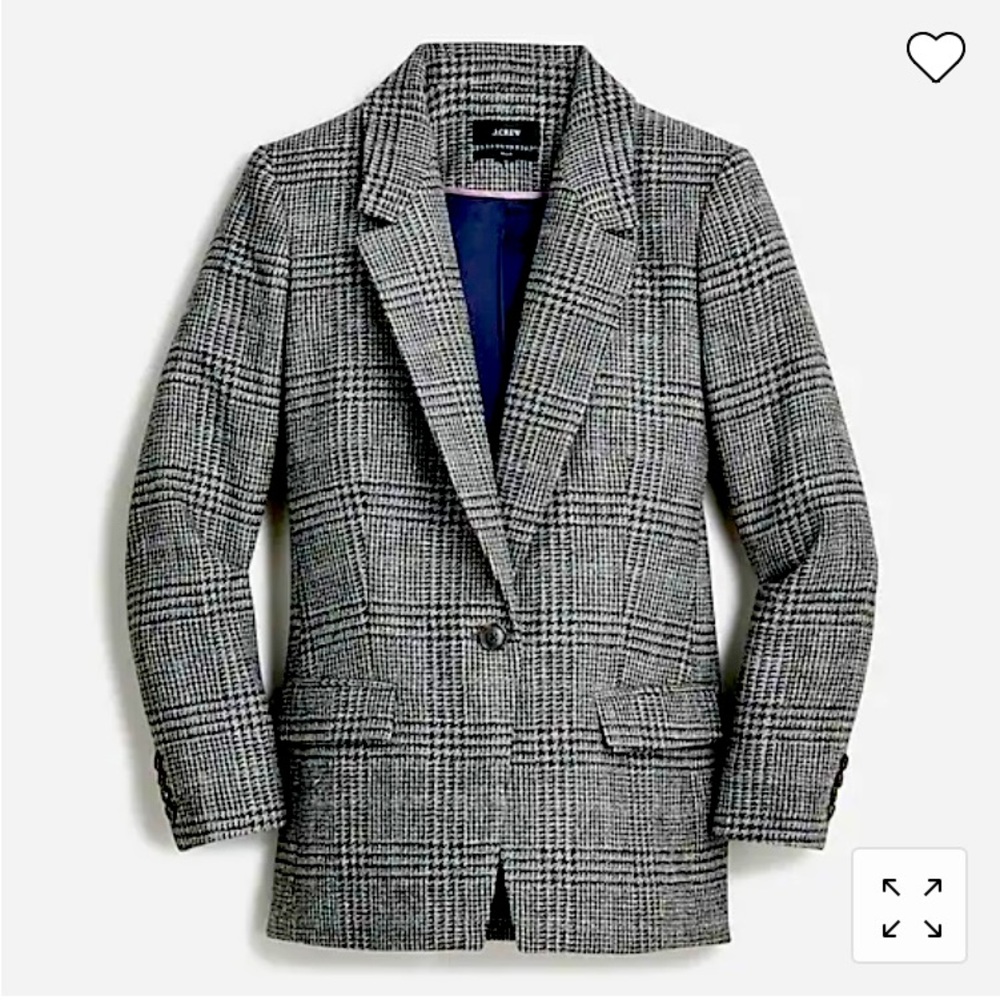 J. Crew Willa Blazer Houndstooth Size 2 NWT